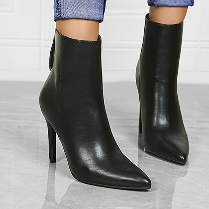 Karlijn - Elegante enkellaarsjes western stijl met stiletto