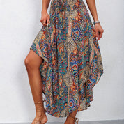 Jolie - Losvallende High Waist Maxi Rok met Print voor Dames