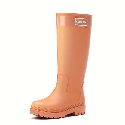 Trendy Waterdichte Kniehoge Voor Dames Antislip Regenlaarzen