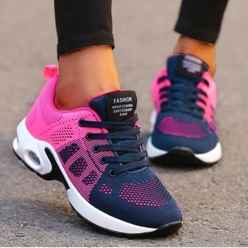 Lekkie damskie sneakersy do chodzenia i pracy z ortopedyczną podeszwą