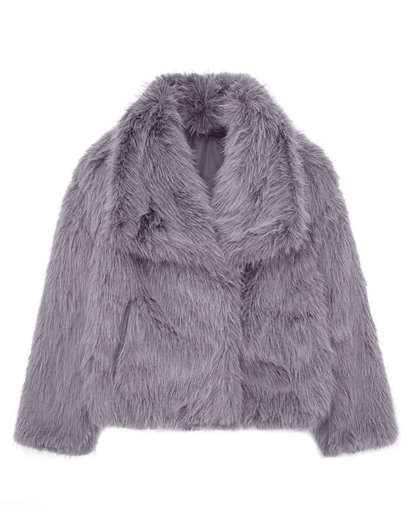 Luxe zachte oversized winterjas voor dames van faux fur