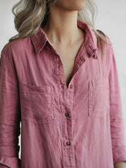 Dames Jumpsuit Met Knopen En Lange Mouwen