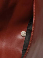 Minimalistisch vegan leer hobo schoudertas