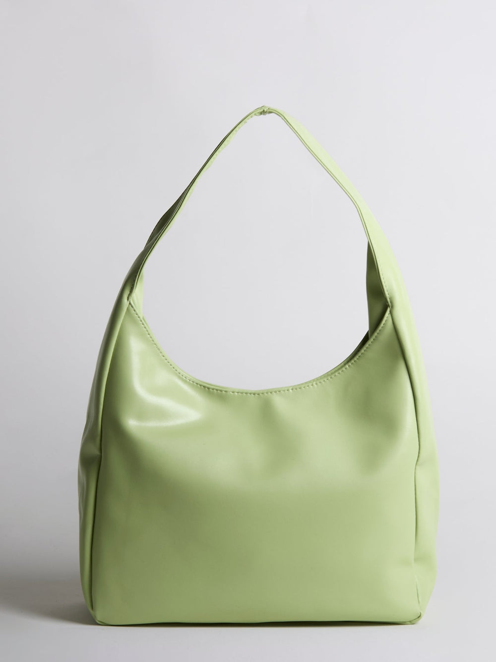 Minimalist Vegan Leather Hobo Shoulder Bag