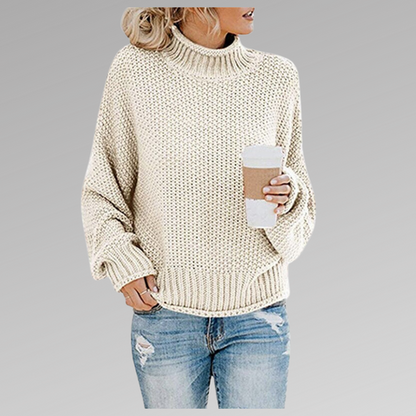 Oversized kabelgebreide coltrui dames