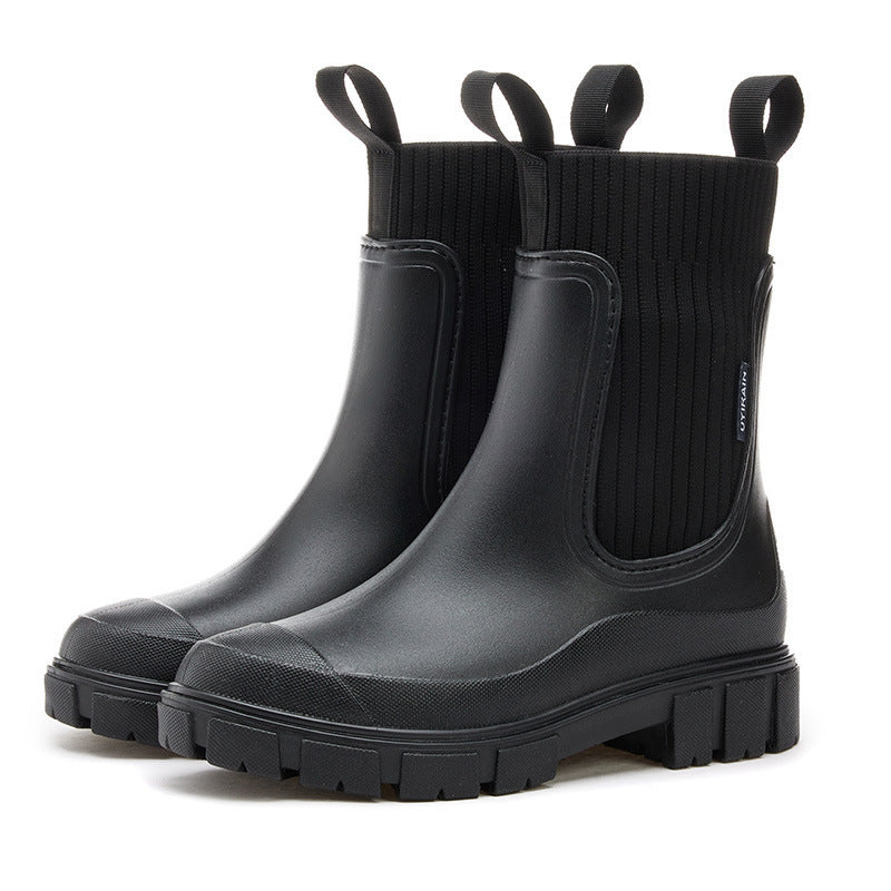 Waterdichte Dames Regenlaarzen Met Antislip Zool