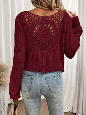 Chloé - Boho Crocheted Sweater