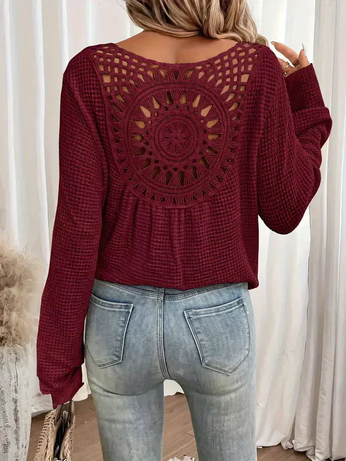 Chloé - Boho Crocheted Sweater
