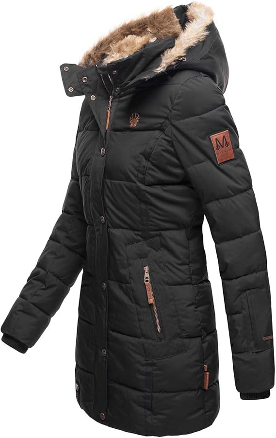 Winter Puffer Jacket Vrouwen Warme Imitatiebont Capuchon