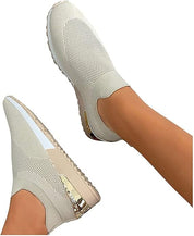 Aimee - Slip-On Sneakers met Gouden Accenten