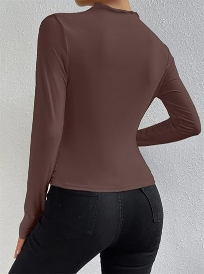 Mimi - Shirt met ruches en lange mouwen