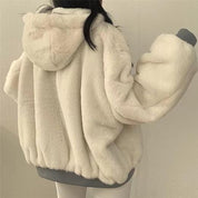 Bomber oversize femme avec doublure polaire