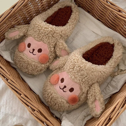 Schattige Warme Dieren Pantoffels Met Zachte Voering