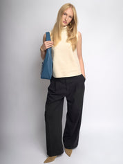 Minimalistisch vegan leer hobo schoudertas