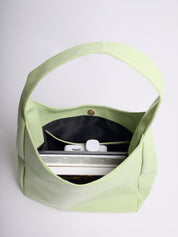 Minimalistisch vegan leer hobo schoudertas