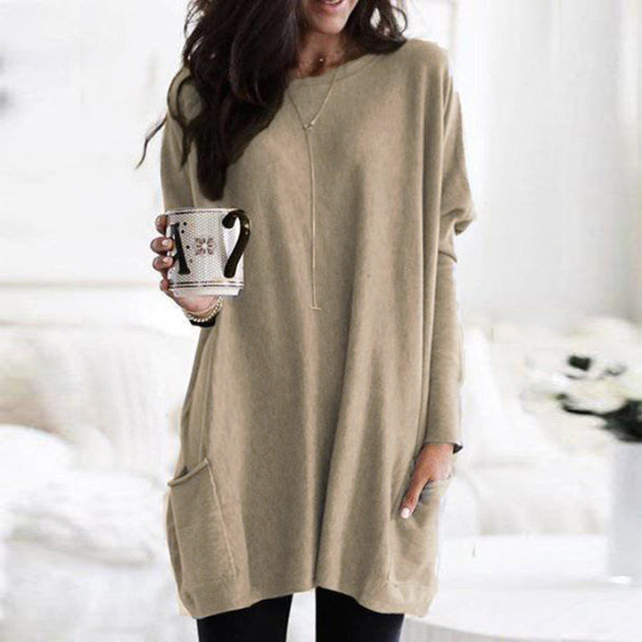Dames Sweater jurk met steekzakken