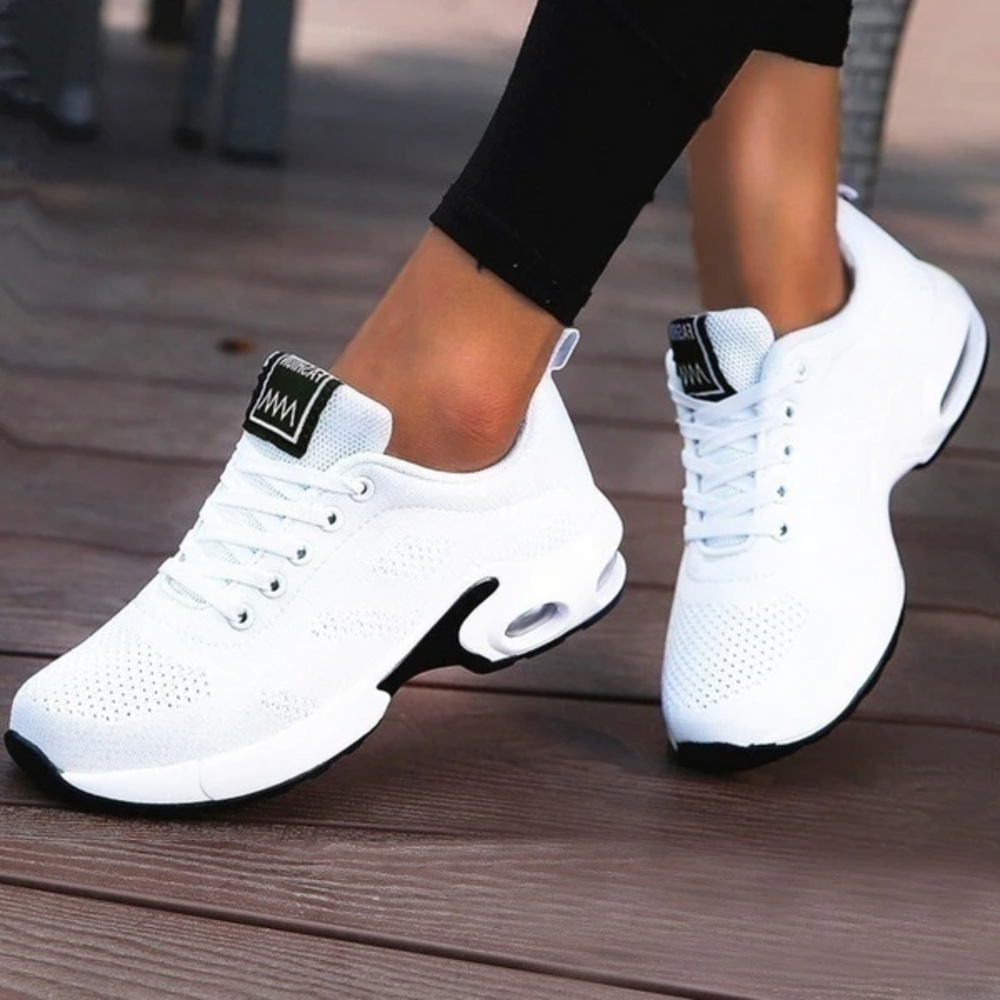 Lekkie damskie sneakersy do chodzenia i pracy z ortopedyczną podeszwą