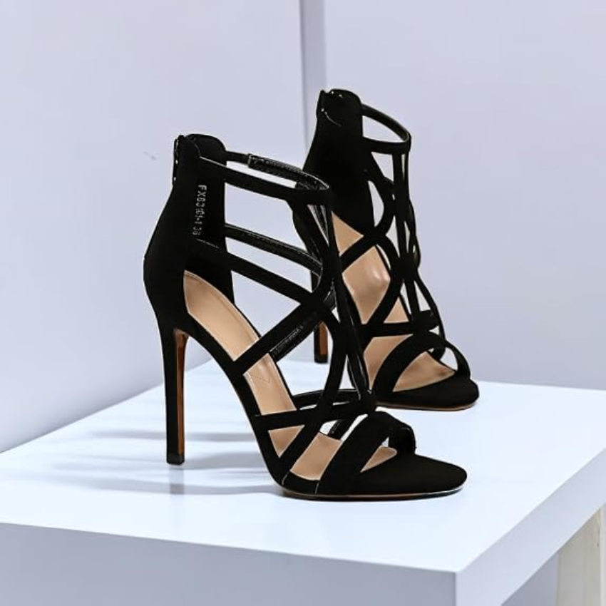 Elegant Gladiator High Heel Sandals for Women with Straps