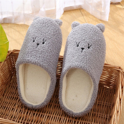 Schattige Warme Dieren Pantoffels Met Zachte Voering