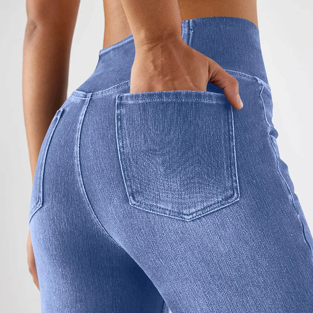 Flared Jeans Voor Dames Met Hoge Taille En Stretch Pasvorm