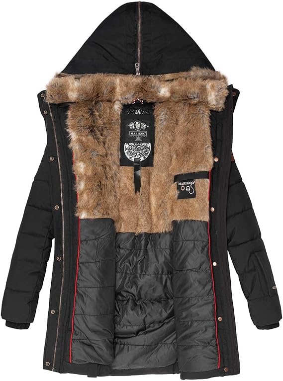 Winter Puffer Jacket Vrouwen Warme Imitatiebont Capuchon