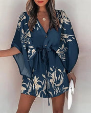 Joyce - Wide mini dress with summer flair