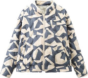 Jade - Quilted women's jacket with stylish print