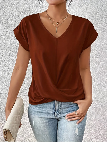 Noreen - Casual T-shirt met V-hals