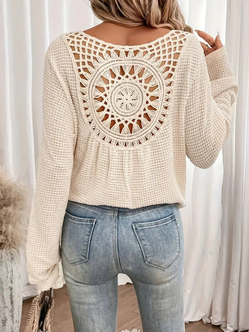 Chloé - Boho Crocheted Sweater