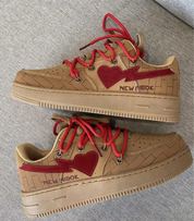 Women's Low Sneakers with Contrast Detail and Lace-Up Closure