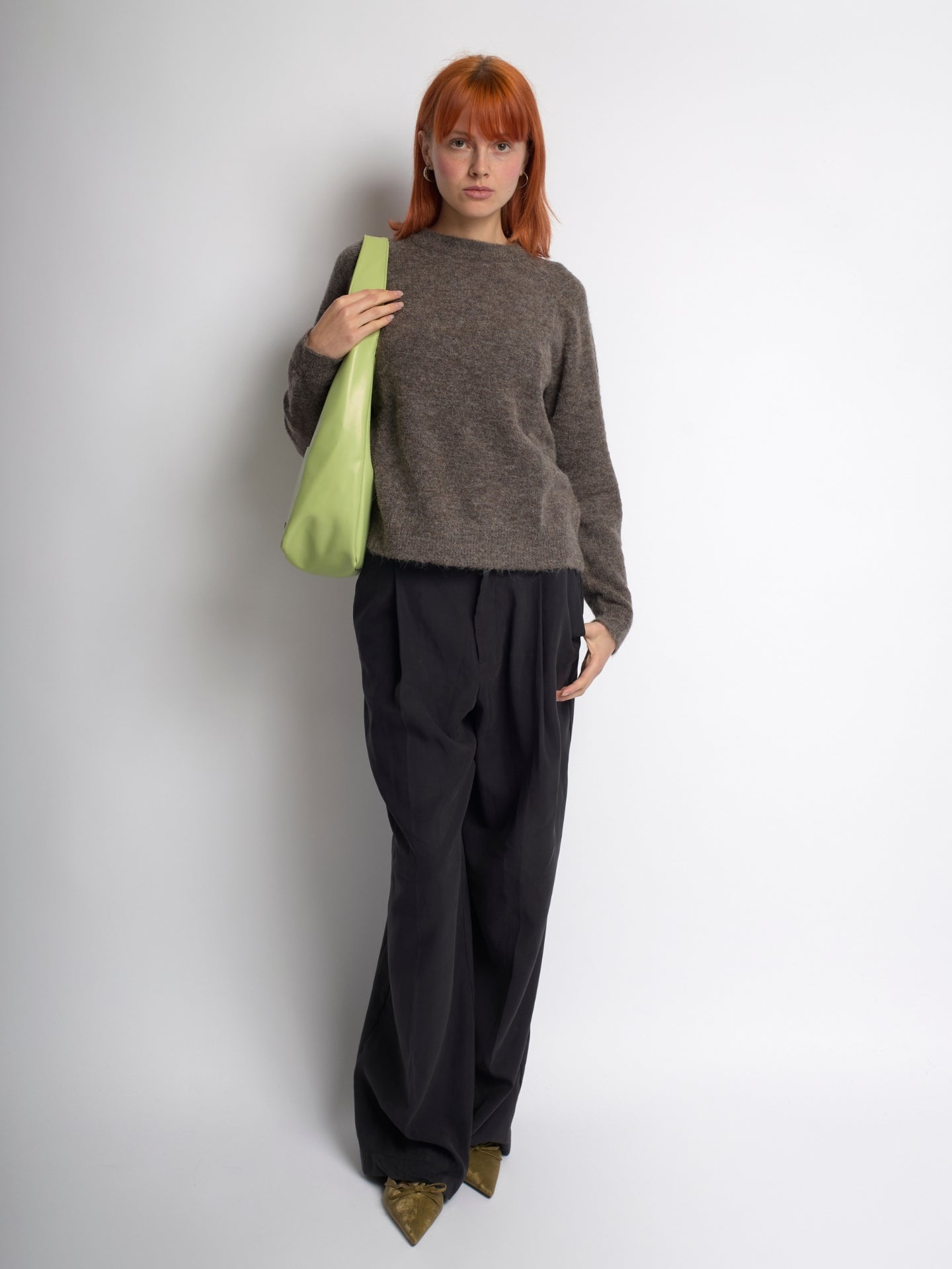 Minimalistisch vegan leer hobo schoudertas