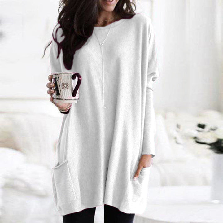 Dames Sweater jurk met steekzakken