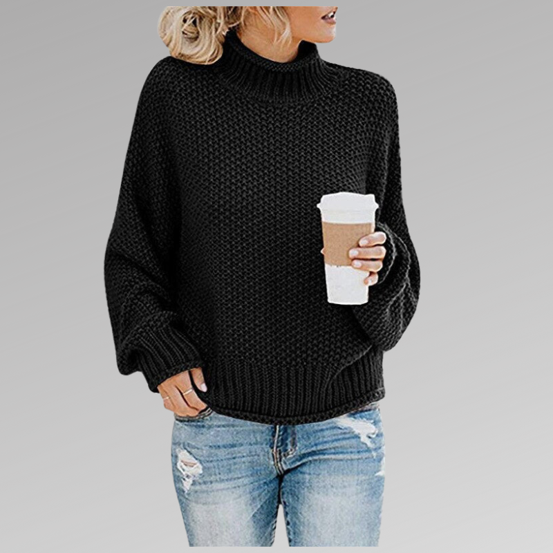 Oversized kabelgebreide coltrui dames