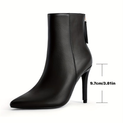 Karlijn - Elegante enkellaarsjes western stijl met stiletto