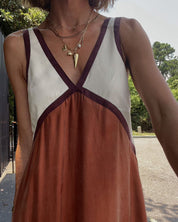 Bezrekawnikowa letnia sukienka damska | Maxi