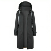 Sporty Comfortable Midi Sweater Dress with Zipper Pockets for Women