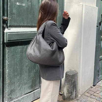 Gevlochten Handtas van Vegan Leer