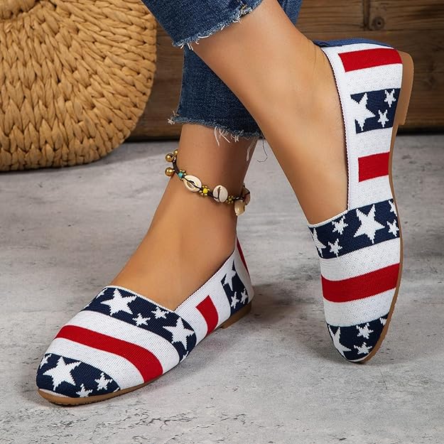 Jaël - Slip-On loafers met ademend gebreid design