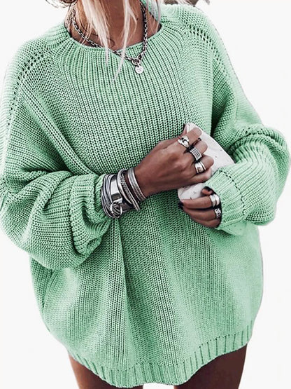 Oversized Gebreide dames Set met Mini Rok en Trui