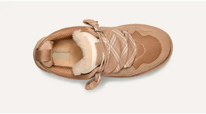 Cognac Plateau Sneakers met Voering voor Dames