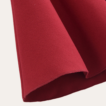 Stijlvolle Dames Cape Jas met Ceintuur en Wijde Mouwen