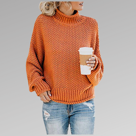 Oversized kabelgebreide coltrui dames