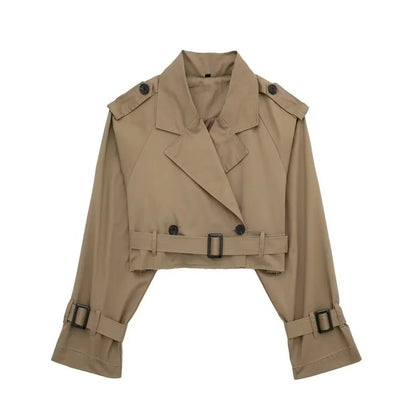 Lilia - Korte stijlvolle trenchcoat