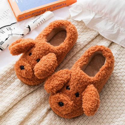 Schattige Warme Dieren Pantoffels Met Zachte Voering