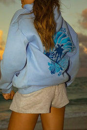 Melina - Sweat à capuche oversize imprimé