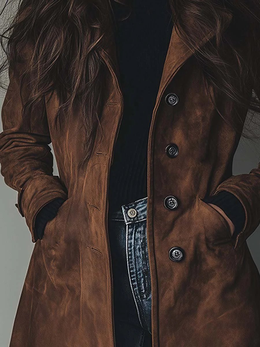 Amelia | Elegant Double-Breasted Women's Trench Coat – Versatile & Classic Outerwear 2