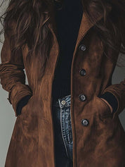 Amelia | Elegant Double-Breasted Women's Trench Coat – Versatile & Classic Outerwear 2