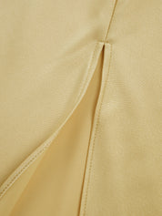 Mila-Rae - Damska sukienka maxi z odkrytymi plecami i rozcięciem