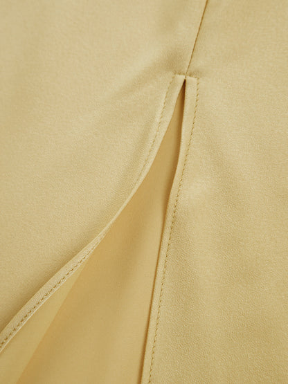 Mila-Rae - Dames Maxi Jurk met Open Rug en Split