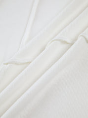 Top côtelé élégant ajusté pour femmes avec manches longues